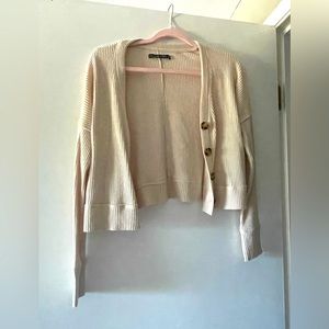 LIKE NEW A&F cropped rib cardigan